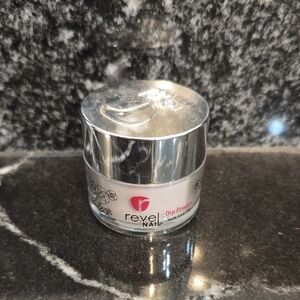 Revel Nail Dip Powder - Silver and White